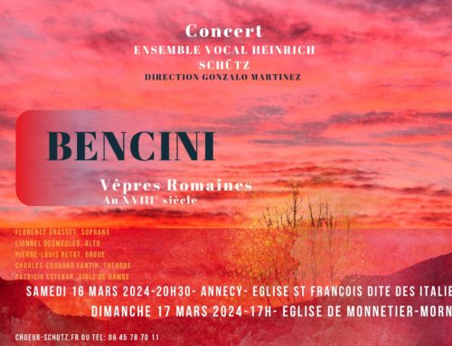 Concert Pietro-Paolo Bencini : Vêpres – Magnificat – Ave Maria