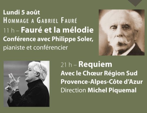Conférences centenaire Gabriel Fauré